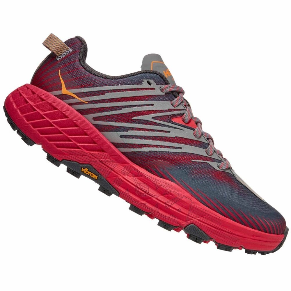Hoka Speedgoat 4 Women Trail Running Shoes Castlerock/Paradise Pink 7.5 sold out